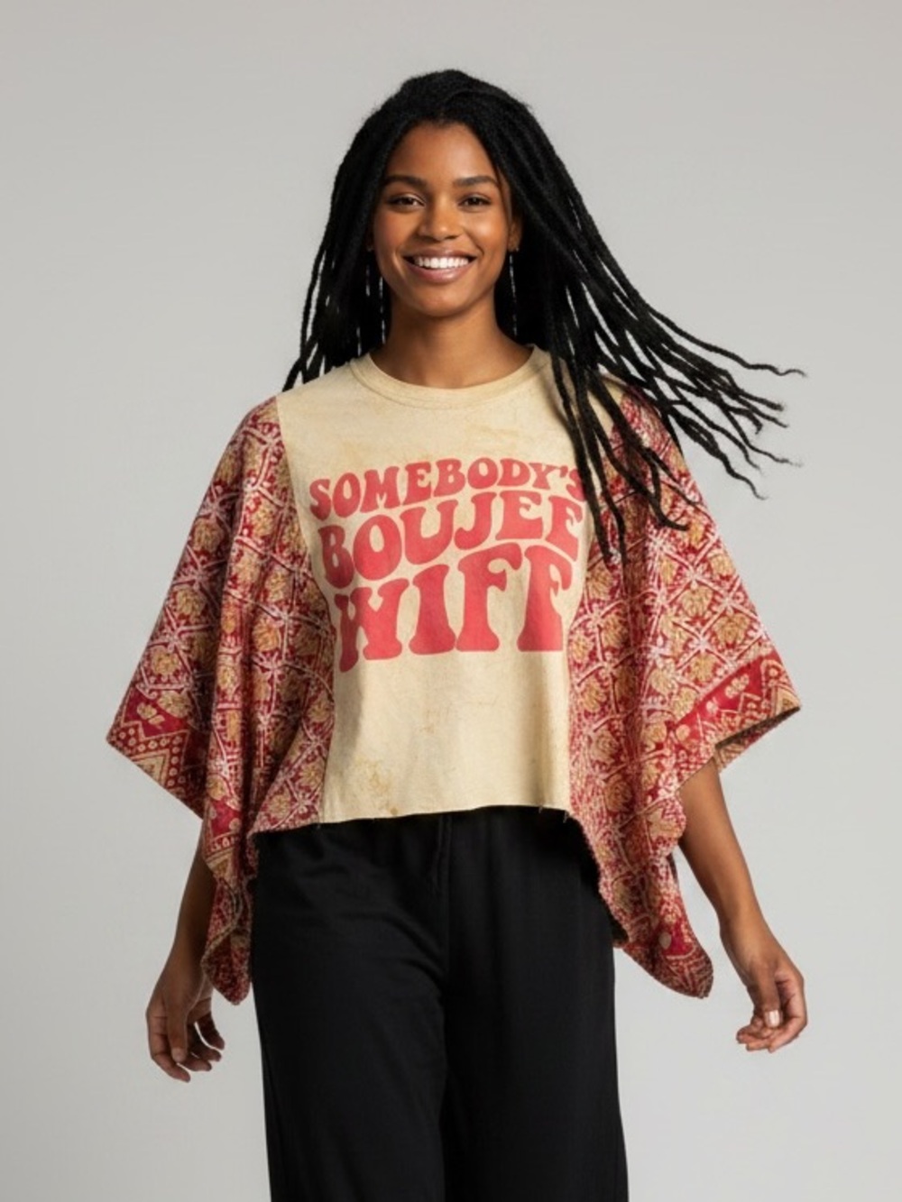 BOUJEE WIFE Cropped Artisan Made Upcycled Size Inclusive One of a Kind BOHO